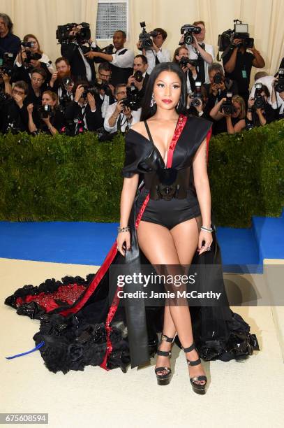 Nicki Minaj attends the "Rei Kawakubo/Comme des Garcons: Art Of The In-Between" Costume Institute Gala at Metropolitan Museum of Art on May 1, 2017...