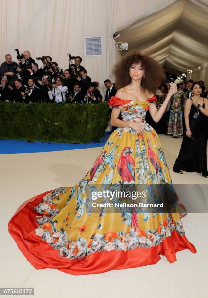 Zendaya attends the "Rei Kawakubo/Comme des Garcons: Art Of The In-Between" Costume Institute Gala at Metropolitan Museum of Art on May 1, 2017 in...