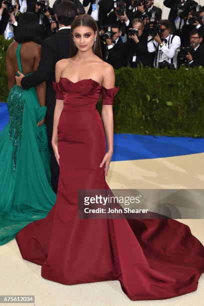 Taylor Hill attends the "Rei Kawakubo/Comme des Garcons: Art Of The In-Between" Costume Institute Gala at Metropolitan Museum of Art on May 1, 2017...