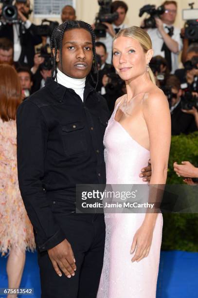 Rocky and Gwyneth Paltrow attends the "Rei Kawakubo/Comme des Garcons: Art Of The In-Between" Costume Institute Gala at Metropolitan Museum of Art on...