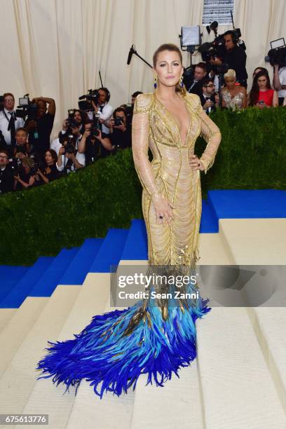 Blake Lively arrives at "Rei Kawakubo/Comme des Garcons: Art Of The In-Between" Costume Institute Gala at The Metropolitan Museum on May 1, 2017 in...