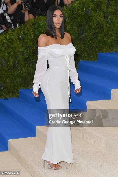 Kim Kardashian West attends the "Rei Kawakubo/Comme des Garcons: Art Of The In-Between" Costume Institute Gala at Metropolitan Museum of Art on May...