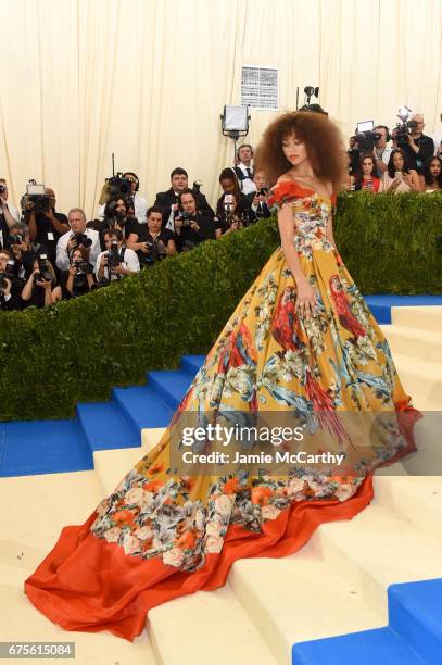 Zendaya attends the "Rei Kawakubo/Comme des Garcons: Art Of The In-Between" Costume Institute Gala at Metropolitan Museum of Art on May 1, 2017 in...