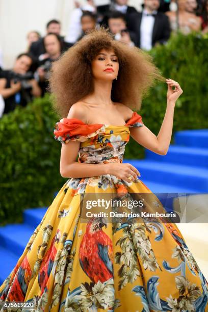 Zendaya attends the "Rei Kawakubo/Comme des Garcons: Art Of The In-Between" Costume Institute Gala at Metropolitan Museum of Art on May 1, 2017 in...