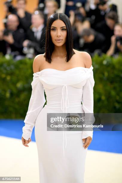 Kim Kardashian attends the "Rei Kawakubo/Comme des Garcons: Art Of The In-Between" Costume Institute Gala at Metropolitan Museum of Art on May 1,...