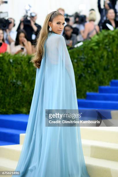 Jennifer Lopez attends the "Rei Kawakubo/Comme des Garcons: Art Of The In-Between" Costume Institute Gala at Metropolitan Museum of Art on May 1,...