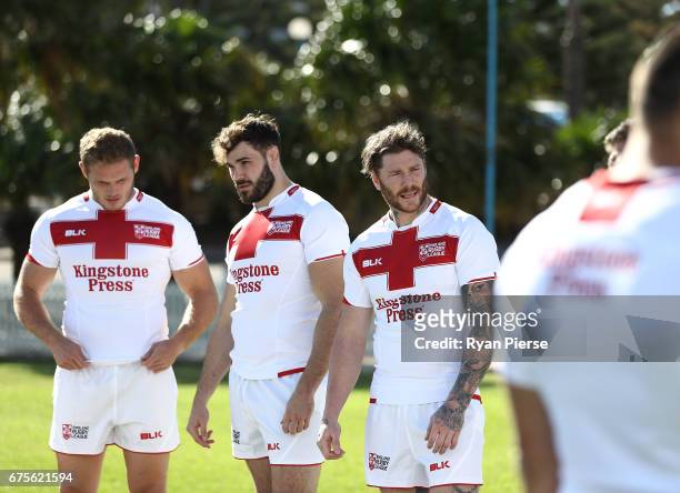 Chris McQueen of England prepares for training during an England Media Opportunity on May 2, 2017 in Sydney, Australia.