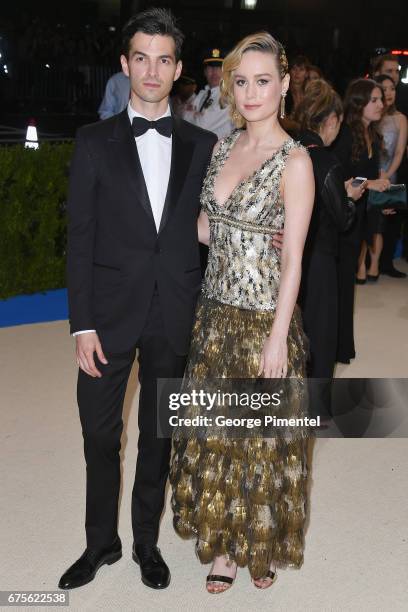Alex Greenwald and Brie Larson attend the "Rei Kawakubo/Comme des Garcons: Art Of The In-Between" Costume Institute Gala at Metropolitan Museum of...