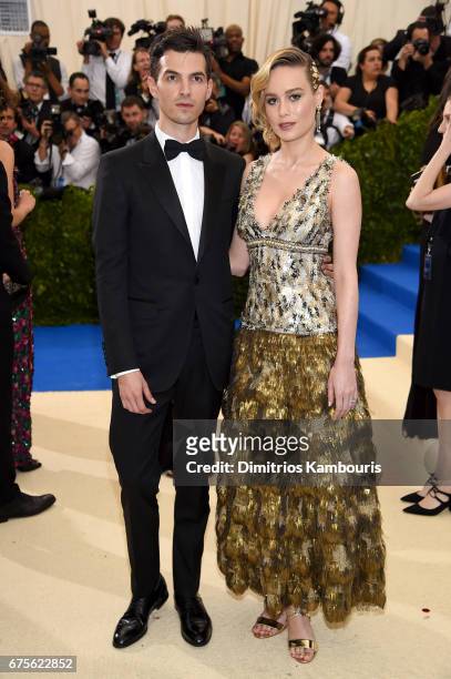 Alex Greenwald and Brie Larson attend the "Rei Kawakubo/Comme des Garcons: Art Of The In-Between" Costume Institute Gala at Metropolitan Museum of...