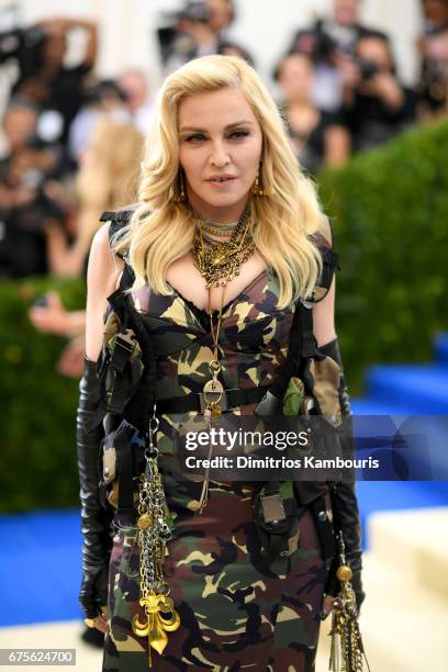 Madonna attends the "Rei Kawakubo/Comme des Garcons: Art Of The In-Between" Costume Institute Gala at Metropolitan Museum of Art on May 1, 2017 in...