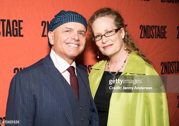 Joe Pantoliano and Nancy Sheppard attend Second Stage 38th Anniversary Gala at TAO Downtown on May 1, 2017 in New York City.