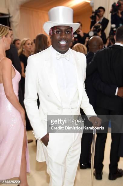 Lil Yachty attends the "Rei Kawakubo/Comme des Garcons: Art Of The In-Between" Costume Institute Gala at Metropolitan Museum of Art on May 1, 2017 in...