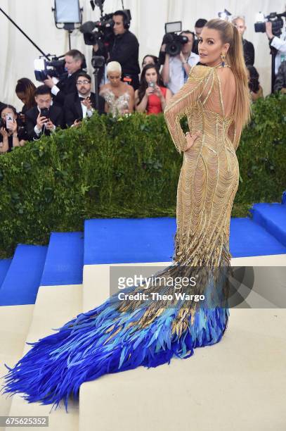 Blake Lively attends the "Rei Kawakubo/Comme des Garcons: Art Of The In-Between" Costume Institute Gala at Metropolitan Museum of Art on May 1, 2017...
