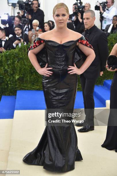 Amy Schumer attends the "Rei Kawakubo/Comme des Garcons: Art Of The In-Between" Costume Institute Gala at Metropolitan Museum of Art on May 1, 2017...