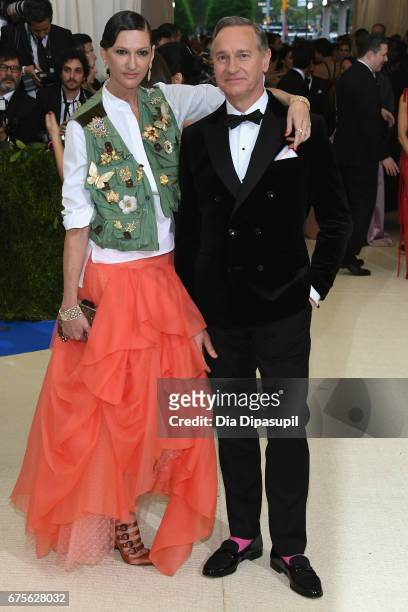 Jenna Lyons and Paul Feig attend the "Rei Kawakubo/Comme des Garcons: Art Of The In-Between" Costume Institute Gala at Metropolitan Museum of Art on...