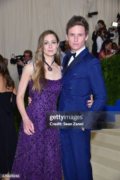 Hannah Bagshawe and Eddie Redmayne arrive at "Rei Kawakubo/Comme des Garcons: Art Of The In-Between" Costume Institute Gala at The Metropolitan...