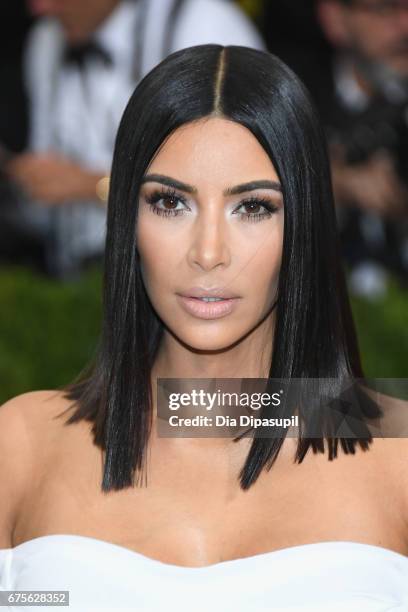 Kim Kardashian West attends the "Rei Kawakubo/Comme des Garcons: Art Of The In-Between" Costume Institute Gala at Metropolitan Museum of Art on May...