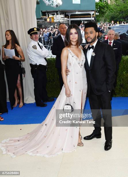 Selena Gomez and The Weeknd attend "Rei Kawakubo/Comme des Garcons: Art Of The In-Between" Costume Institute Gala at Metropolitan Museum of Art on...