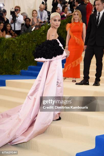 Zoe Kravitz attends the "Rei Kawakubo/Comme des Garcons: Art Of The In-Between" Costume Institute Gala at Metropolitan Museum of Art on May 1, 2017...