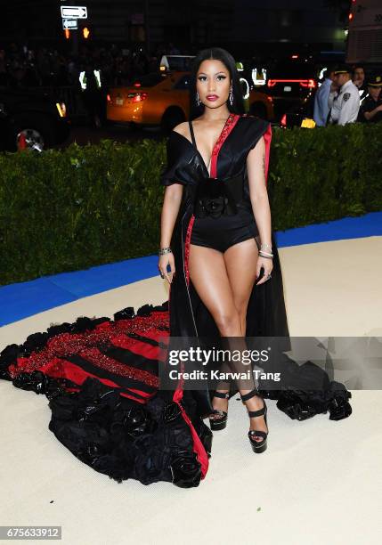 Nicki Minaj attends "Rei Kawakubo/Comme des Garcons: Art Of The In-Between" Costume Institute Gala at Metropolitan Museum of Art on May 1, 2017 in...