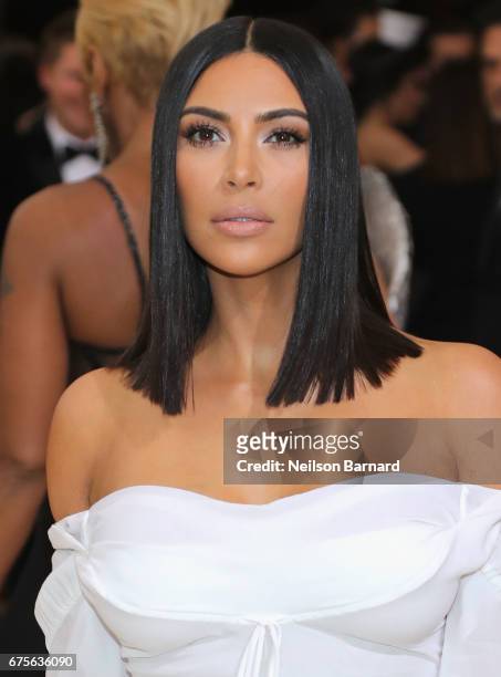Kim Kardashian West attends the "Rei Kawakubo/Comme des Garcons: Art Of The In-Between" Costume Institute Gala at Metropolitan Museum of Art on May...