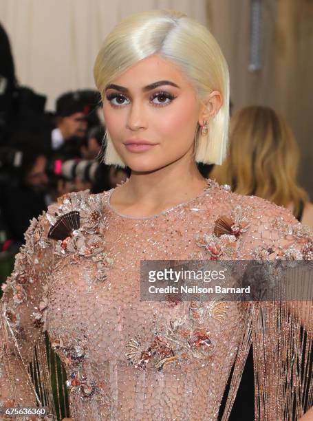 Kylie Jenner attends the "Rei Kawakubo/Comme des Garcons: Art Of The In-Between" Costume Institute Gala at Metropolitan Museum of Art on May 1, 2017...