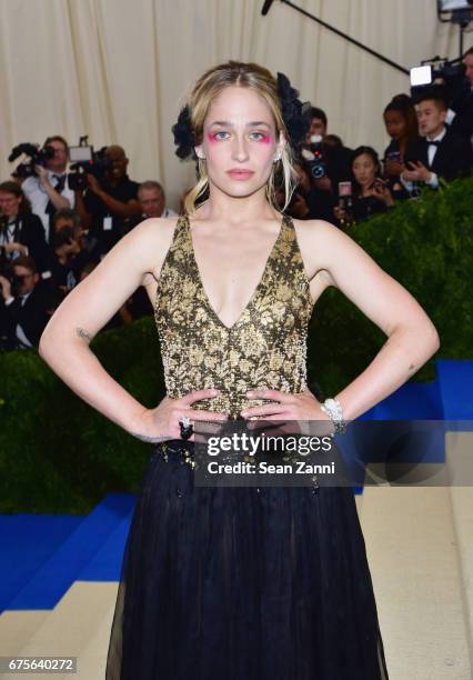 Jemima Kirke arrives at "Rei Kawakubo/Comme des Garcons: Art Of The In-Between" Costume Institute Gala at The Metropolitan Museum on May 1, 2017 in...