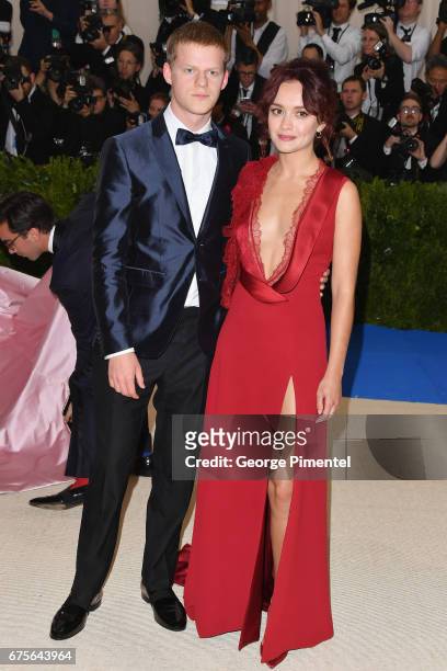 Lucas Hedges and Olivia Cooke attend the "Rei Kawakubo/Comme des Garcons: Art Of The In-Between" Costume Institute Gala at Metropolitan Museum of Art...