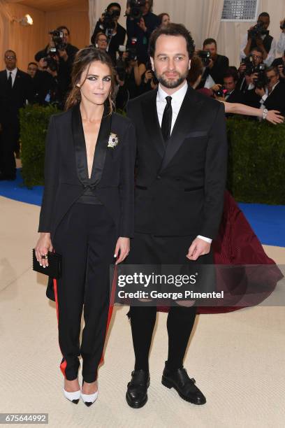 Keri Russell and Matthew Rhys attend the "Rei Kawakubo/Comme des Garcons: Art Of The In-Between" Costume Institute Gala at Metropolitan Museum of Art...