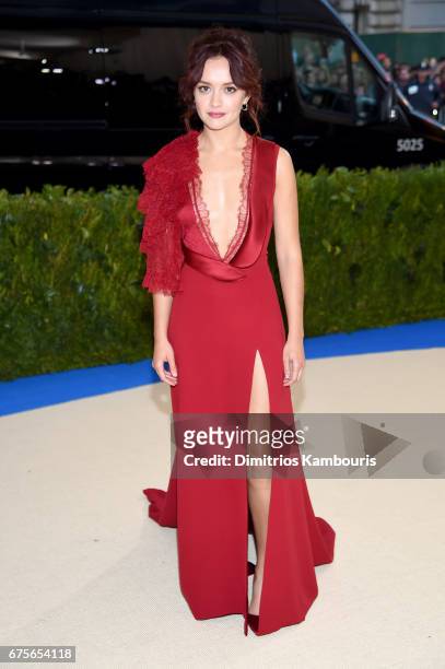 Olivia Cooke attends the "Rei Kawakubo/Comme des Garcons: Art Of The In-Between" Costume Institute Gala at Metropolitan Museum of Art on May 1, 2017...