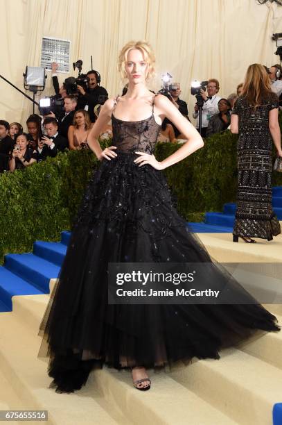 Daria Strokous attends the "Rei Kawakubo/Comme des Garcons: Art Of The In-Between" Costume Institute Gala at Metropolitan Museum of Art on May 1,...