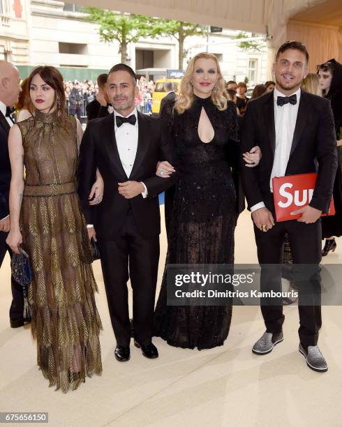 Frances Bean Cobain, Marc Jacobs, Courtney Love, and Char Defrancesco attends the "Rei Kawakubo/Comme des Garcons: Art Of The In-Between" Costume...