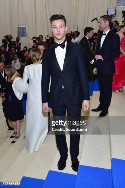 Cameron Dallas arrives at "Rei Kawakubo/Comme des Garcons: Art Of The In-Between" Costume Institute Gala at The Metropolitan Museum on May 1, 2017 in...