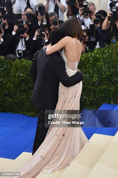 The Weeknd and Selena Gomez attend the "Rei Kawakubo/Comme des Garcons: Art Of The In-Between" Costume Institute Gala at Metropolitan Museum of Art...