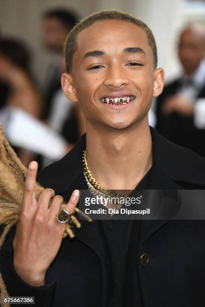 Jaden Smith attends the "Rei Kawakubo/Comme des Garcons: Art Of The In-Between" Costume Institute Gala at Metropolitan Museum of Art on May 1, 2017...