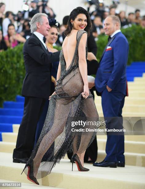 Kendall Jenner attends the 'Rei Kawakubo/Comme des Garcons: Art Of The In-Between' Costume Institute Gala at Metropolitan Museum of Art on May 1,...