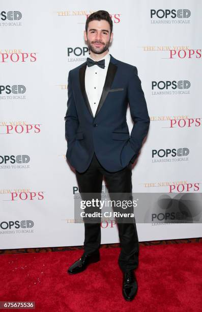 Adam Kantor attends the 2017 New York Pops Gala dinner at Mandarin Oriental Hotel on May 1, 2017 in New York City.