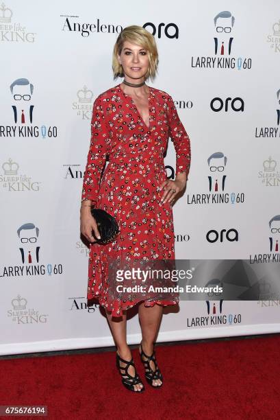 Actress Jenna Elfman arrives at Larry King's 60th Broadcasting Anniversary Event at HYDE Sunset: Kitchen + Cocktails on May 1, 2017 in West...