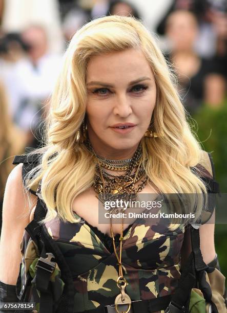 Madonna attends the 'Rei Kawakubo/Comme des Garcons: Art Of The In-Between' Costume Institute Gala at Metropolitan Museum of Art on May 1, 2017 in...