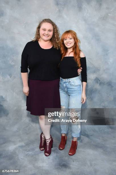 Danielle Macdonald and Stef Dawson attend the Australians in Film hosts the premiere of Spike TV's "I Am Heath Ledger" event on May 1, 2017 in Los...