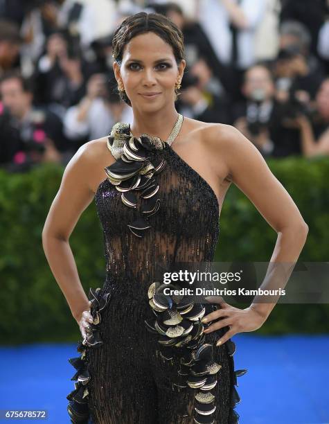 Halle Berry attends the 'Rei Kawakubo/Comme des Garcons: Art Of The In-Between' Costume Institute Gala at Metropolitan Museum of Art on May 1, 2017...