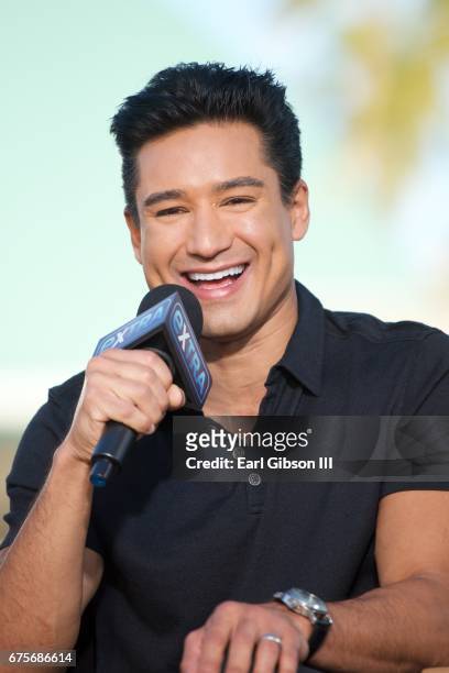 Mario Lopez is seen as the judges From NBC's "America's Got Talent" visit "Extra" at Universal Studios Hollywood on May 1, 2017 in Universal City,...