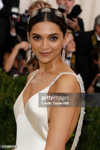 Deepika Padukone attends "Rei Kawakubo/Commes Des Garcons: Art of the In-Between" at Metropolitan Museum of Art on May 1, 2017 in New York City.