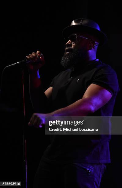 Rapper Black Thought of the Roots performs during Live Nation's celebration of The 3rd Annual National Concert Day at Irving Plaza on May 1, 2017 in...