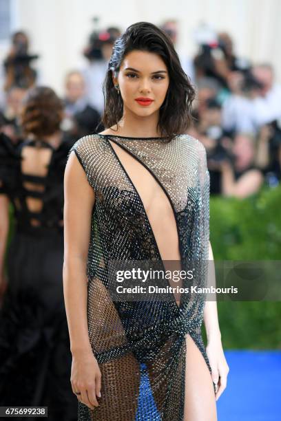 Kendall Jenner attends the "Rei Kawakubo/Comme des Garcons: Art Of The In-Between" Costume Institute Gala at Metropolitan Museum of Art on May 1,...