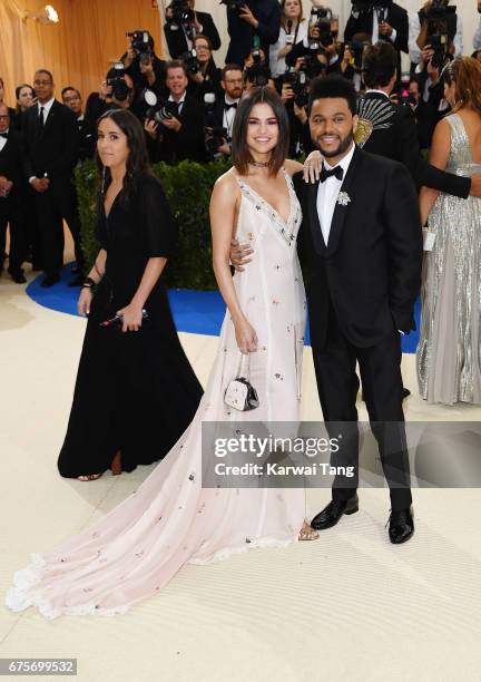 Selena Gomez and The Weeknd attend "Rei Kawakubo/Comme des Garcons: Art Of The In-Between" Costume Institute Gala at Metropolitan Museum of Art on...