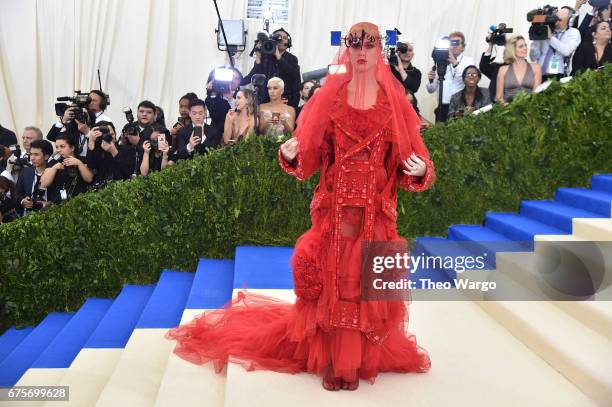 Katy Perry attends the "Rei Kawakubo/Comme des Garcons: Art Of The In-Between" Costume Institute Gala at Metropolitan Museum of Art on May 1, 2017 in...