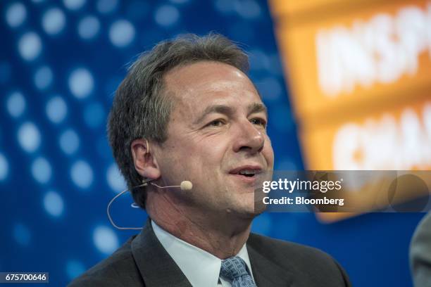 Steve Bullock, Governor of Montana, speaks at the Milken Institute Global Conference in Beverly Hills, California, U.S., on Monday, May 1, 2017. The...