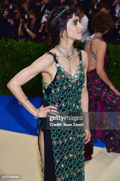 Sofia Boutella arrives at "Rei Kawakubo/Comme des Garcons: Art Of The In-Between" Costume Institute Gala at The Metropolitan Museum on May 1, 2017 in...
