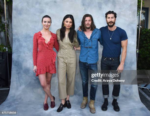 Ashleigh Brewer, Jessica Gomes, Benedict Samuel and Ryan Porter attend the Australians in Film hosts the premiere of Spike TV's "I Am Heath Ledger"...